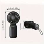 1 Mini Fan With Three Wind Speeds And Lanyard, Available In Various Colors, Party Gift - Image 2