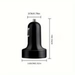 Datangwin, 6-In-1 Fast Car Charger With Usb-C, Dual Pd & Qc3.0, 4 Usb Ports, Voltage Display - Compatible With Iphone, Samsung, Huawei, Xiaomi - Matte Finish, Portable Charger, Car Charge, Without Battery - Image 3