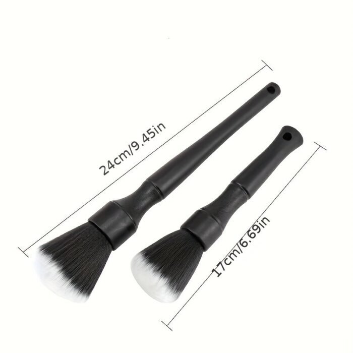 1Pc Car Interior Detailing Brush, Soft Bristle Cleaning Brush Dusting Brush, Car Interior Cleaning Tool, Auto Detail Brush Car Dash Duster Brush (Black) - Image 2