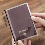 Travel Waterproof Passport Cover, Transparent Pvc Id Card Document Clip - Image 2