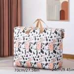 Large Capacity Moisture-Proof Storage Bag - Durable Non-Woven Multifunctional Quilt And Clothes Organizer For Home And Travel, Portable Car Storage Solution With Handles (1-Pack) - Image 15