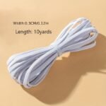 1.83/9.14/18.29Meter Multi-Specification Black White Multi-Specification Latex High Elastic Elastic Band Diy Sew Clothes Rubber Band Elastic Band Elastic Rope - Image 23