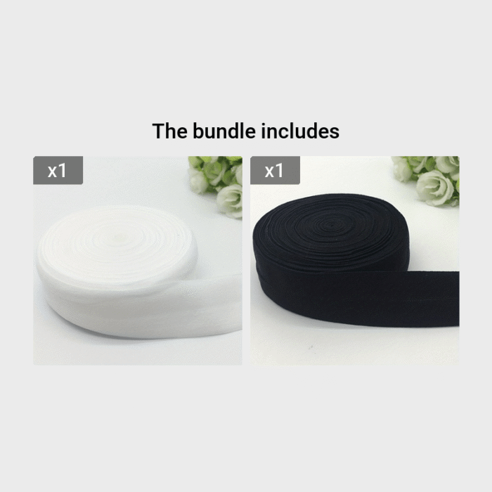 1 Roll, 1.8Meter/Length 1" (25Mm) Elastic Band Multicolor Fold Over Spandex Elastic Ribbon For Sewing Lace Trim Waist Band Garment Accessory - Image 28