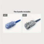 1Pc Microfiber Car Wheel Brush - Pp Handle Tire Cleaning Scrubber - Auto Detailing Rim Dust Remover For Cars, Motorcycles, Trunks - Efficient Vehicle Wash Tool - Image 8