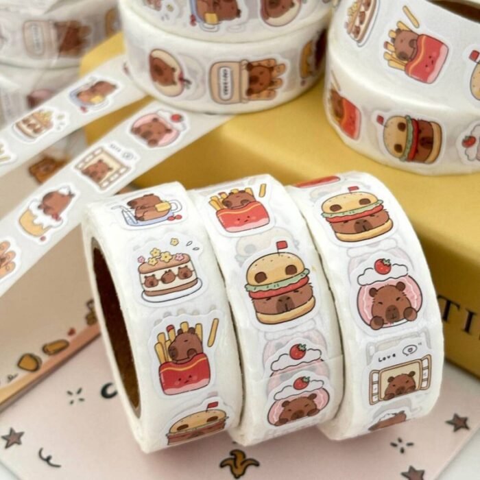 500Pcs Kabibara Curl Stickers Suitable For Laptops, Scrapbooks, Phones, Skateboards, And Guitars, High Quality Diy Decorative Holiday Gift Cards Cute Stickers - Image 3