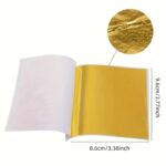 100Pcs Golden Foil Diy Art Craft Paper - High-Quality, Smooth Finish For Scrapbooking, Scrapbooking Essentials|Vibrant Cover Design|Smooth Texture, Scrapbooking Supplies - Image 2