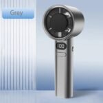 120-Speed Portable Mini Fan With Digital Display - Usb Rechargeable, Compact & Stylish Handheld Cooling Device For Travel, Outdoor, And Desktop Use, 1800Mah Battery, Led Air Volume Digital Displays, Portable Fan - Image 7