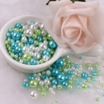 150Pcs Mix Size 3-8Mm Beads, With Hole Colorful Round Acrylic Diy For Jewelry Making Craft -Jewelry Patterns - Image 16