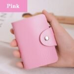 24 Card Slots Simple Pu Leather Credit Card Holder Business Card Holder - Image 3