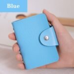 24 Card Slots Simple Pu Leather Credit Card Holder Business Card Holder - Image 9