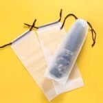 1Pc Umbrella Storage Bag With Drawstring Closure, Semi-Transparent Durable Plastic Travel Organizer For Car & Outdoor Use, 12.98X32.99 Cm White, Travel Storage Solution | Cylindrical Storage Bag | Secure Storage - Image 7