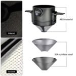 1 Pc Stainless Steel Portable Coffee Filter - Easy To Clean, Reusable, Paperless Pour Over Dripper With Foldable Funnel - Image 13