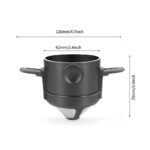 1 Pc Stainless Steel Portable Coffee Filter - Easy To Clean, Reusable, Paperless Pour Over Dripper With Foldable Funnel - Image 2