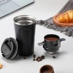 1 Pc Stainless Steel Portable Coffee Filter - Easy To Clean, Reusable, Paperless Pour Over Dripper With Foldable Funnel - Image 10