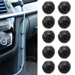 10-Pack Universal Car Dashboard Cable Organizer Clips, Pp Material Phone Charger Cord Holder, Headphone Line Management Clasps, Auto Interior Accessories