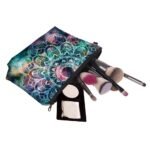 3D Galaxy Mandalora Makeup Pouch - Vibrant Cosmic Pattern Polyester Cosmetic Bag With Zipper, Portable Organizer For Travel & Gifts, Ideal For Holidays, Travel Organizer|Vibrant Cosmic Design|Zippered Pouch, Makeup Pouches - Image 6