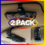 2Pcs Universal Car Sun Visor Glasses Sunglasses Ticket Receipt Card Clip Storage Holder Vehicle Car Accessories