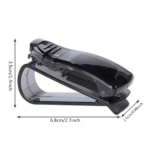 2Pcs Universal Car Sun Visor Glasses Sunglasses Ticket Receipt Card Clip Storage Holder Vehicle Car Accessories - Image 2