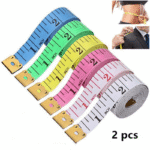2Pcs 150Cm/60Inch Body Measuring Ruler Sewing Tailor Tape Measure Centimeter Meter Sewing Measuring Tape Soft Random Color