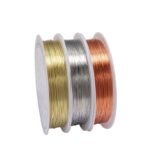 1 Roll Jewelry Copper Wire 0.2-1Mm Thickness For Diy Cloisonn? Floral Handmade Crafts - Premium Flexible & Durable Craft Wire For Pendants, Earrings, Bracelets, Pendant Creation, Intricate Designs