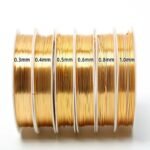 1 Roll Jewelry Copper Wire 0.2-1Mm Thickness For Diy Cloisonn? Floral Handmade Crafts - Premium Flexible & Durable Craft Wire For Pendants, Earrings, Bracelets, Pendant Creation, Intricate Designs - Image 2