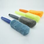 Durable Build Portable Car Wash Brush With Ergonomic Handle ? Lightweight Polyester Rim Cleaning Tool For Efficient Auto Detailing, Wheel Care Accessory, Car Wash Equipmen - Image 4