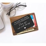 Aluminum Alloy Engraved Wallet Card Decoration Gift For Boyfriend Husband, In Case You Need A Little Reminder I Love You Wallet Insert Card Wedding Christmas Valentine'S Day Birthday Gift - Image 4