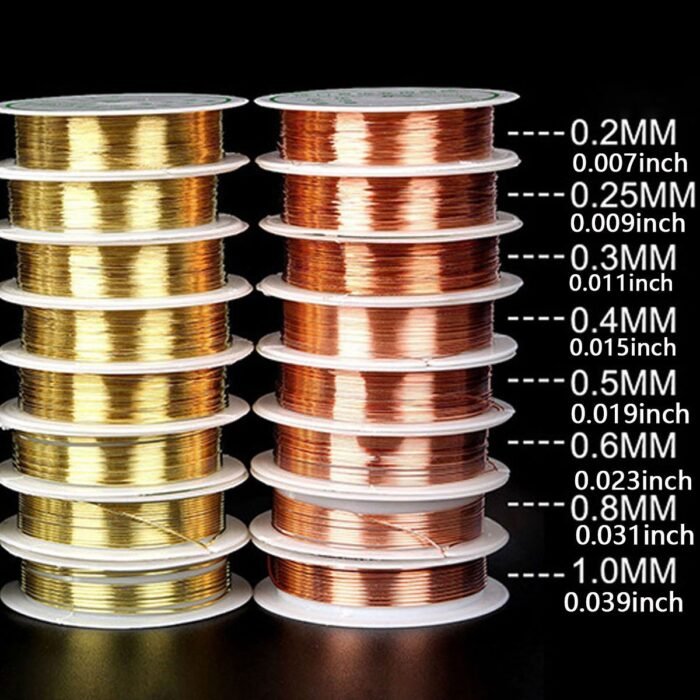 0.2-1Mm 0.007-0.039Inch Silvery/Golden/Rose Golden Copper Wire For Bracelet Necklace Diy Colorfast Beading Wire Jewelry Cord String For Craft Making - Image 6