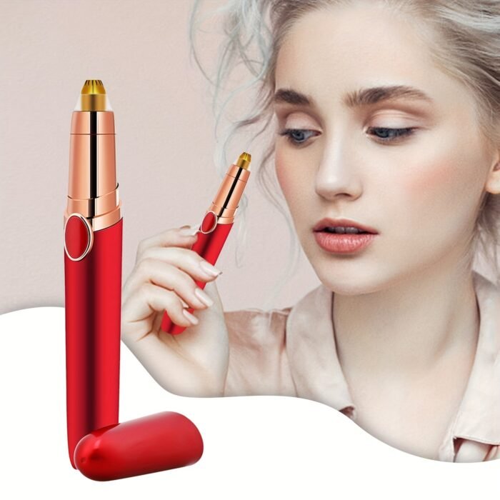1Pc Rechargeable Eyebrow Razor, Usb Charging Mechanical Shaving Hair Remover, Flawless Painless Facial Hair Trimmer For Women & Men, Anti-Clockwise Rotation, ?36V Operation - Image 9