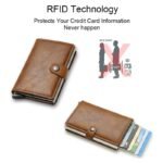 1Pc Men'S Aluminium Alloy Rfid Wallet With Carbon Fiber Pattern, Credit Cards For Men Und Women, Rfid Mini Business Card Holder - Image 15