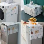 1Pc Dust Cover Microwave Cover Refrigerator Dust Cover Universal Oven Cover Nordic Oil-Proof Beauty Refrigerator Washing Machine Fabric Cover Cloth Cover Towel - Image 9