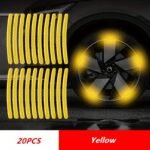 20Pcs Reflective Car Wheel Stickers - Enhance Visibility And Safety At Night - Green And Silvery Tire Warning Stickers For Motorcycles And Vehicles - Image 6