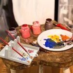 1/2Pcs Paint Brush Holder With 4 Slots, Diy Art Brush Rest Holder, Watercolor Paint Color Palette, Watercolor Acrylic Oil Painting Brush Bracket, Painting Pen Holder Shelf School Supplies - Image 14