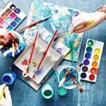 1/2Pcs Paint Brush Holder With 4 Slots, Diy Art Brush Rest Holder, Watercolor Paint Color Palette, Watercolor Acrylic Oil Painting Brush Bracket, Painting Pen Holder Shelf School Supplies - Image 15