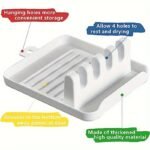 1/2Pcs Paint Brush Holder With 4 Slots, Diy Art Brush Rest Holder, Watercolor Paint Color Palette, Watercolor Acrylic Oil Painting Brush Bracket, Painting Pen Holder Shelf School Supplies - Image 10