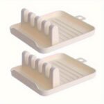1/2Pcs Paint Brush Holder With 4 Slots, Diy Art Brush Rest Holder, Watercolor Paint Color Palette, Watercolor Acrylic Oil Painting Brush Bracket, Painting Pen Holder Shelf School Supplies - Image 3