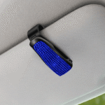 1Pc Car Sunshade Multifunctional Clip, Rhinestone Decor Car Sun Visor Glasses Holder - Image 12