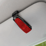 1Pc Car Sunshade Multifunctional Clip, Rhinestone Decor Car Sun Visor Glasses Holder - Image 15