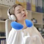 1Pc Travel Inflatable Pillow - Long Distance Travel Neck Pillow U-Shaped Inflatable Pillow/Travel Pillow. - Image 8