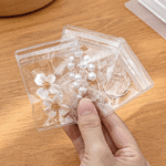 20Pcs Mini Clear Jewelry Storage Bags - Durable Plastic Portable Pouches With Zipper Closure, Transparent Organizer For Rings Earrings Necklaces, Travel-Friendly Jewelry Protection & Tangle-Free Storage, Jewelry Storage Organizer, Necklace Packaging, Simple Design - Image 7