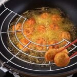 Versatile 304 Stainless Steel Semi-Circular Rack For Bbq, Frying & Steaming - Oil Draining And Insulation Design