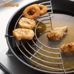 Versatile 304 Stainless Steel Semi-Circular Rack For Bbq, Frying & Steaming - Oil Draining And Insulation Design - Image 2
