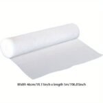 1 Roll Kitchen Oil Filter Mesh - High Temperature Resistant Non-Woven Fabric Smoke Dust Cover For Range Hood, No Battery Required - Image 3