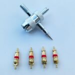 Universal Tire Valve Repair Tool Set With 4 Copper Valve Cores - Durable And Easy-To-Use Tire Valve Maintenance Kit - Image 3