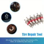 Universal Tire Valve Repair Tool Set With 4 Copper Valve Cores - Durable And Easy-To-Use Tire Valve Maintenance Kit - Image 4