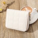 1 Pc Mini Minimalist Short Wallet, Solid Color Zipper Around Coin Purse, Versatile Credit Card Holder - Image 12