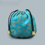 1Pc Lucky Drawstring Bag, Mini Pouch, Bead Bracelet Bag, Jewelry Ornament Bag, Auspicious Cloud Designed Lucky Bag, Small Gift Pouch - Image 25