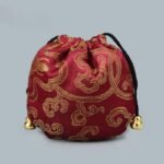 1Pc Lucky Drawstring Bag, Mini Pouch, Bead Bracelet Bag, Jewelry Ornament Bag, Auspicious Cloud Designed Lucky Bag, Small Gift Pouch - Image 23