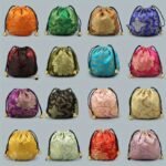 1Pc Lucky Drawstring Bag, Mini Pouch, Bead Bracelet Bag, Jewelry Ornament Bag, Auspicious Cloud Designed Lucky Bag, Small Gift Pouch - Image 4
