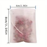 100Pcs Disposable Tea Bags With String And Heal Seal - Non-Woven Fabric Spice Filters For Tea Infuser - Convenient And Mess-Free Brewing - Image 3